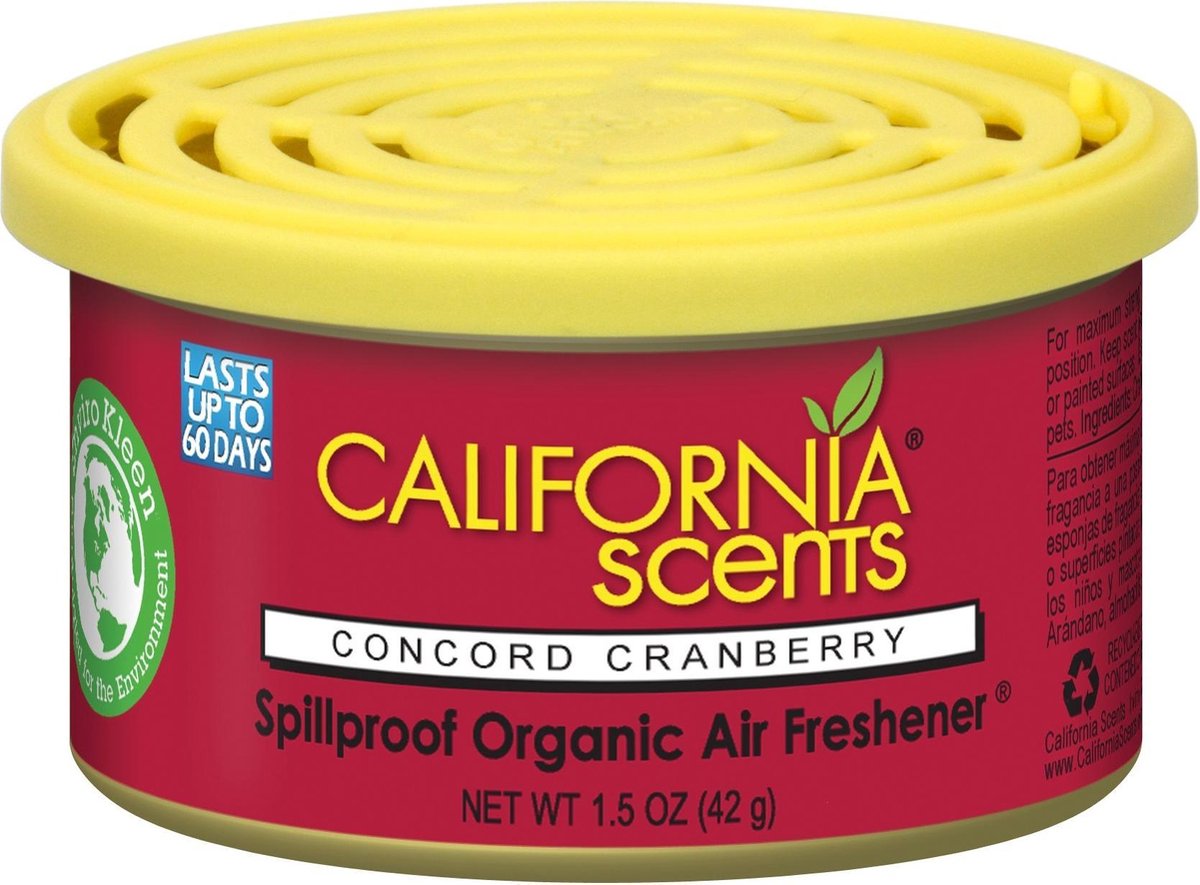 California Scents Luchtverfrisser Concord Cranberries 42 G