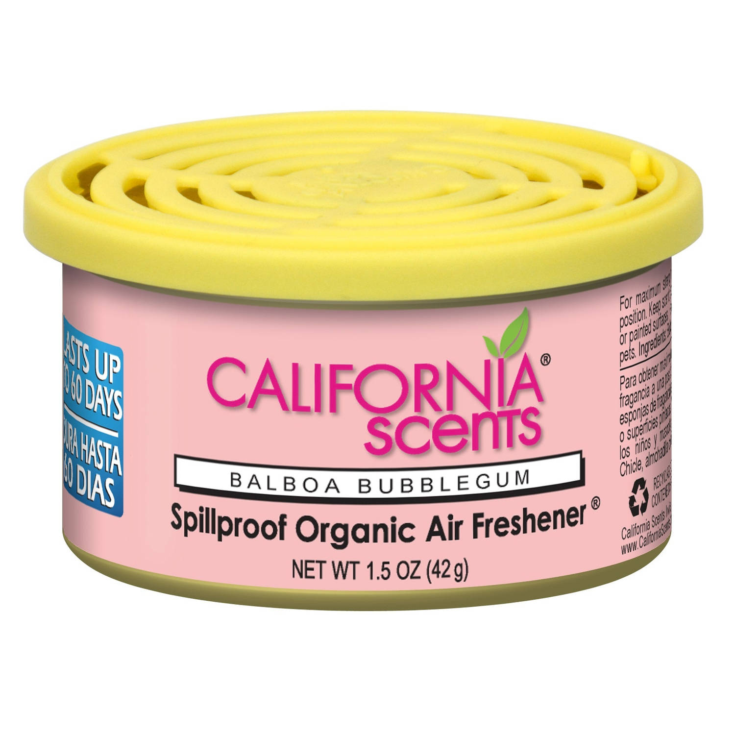 California Scents Luchtverfrisser Auto Balboa Bubblegum 42 Gram