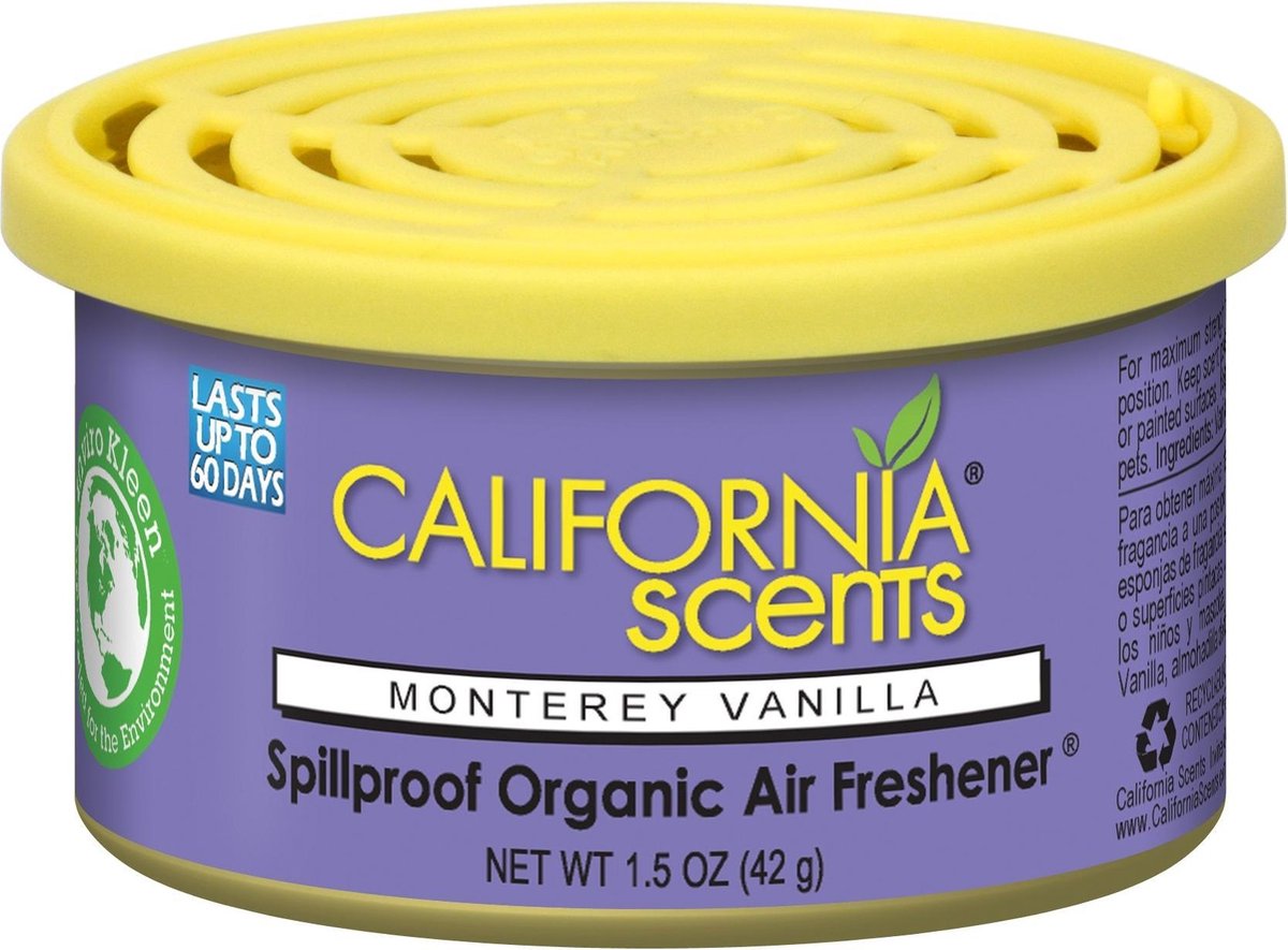 California Scents Luchtverfrisser Monterey Vaniila 42 G