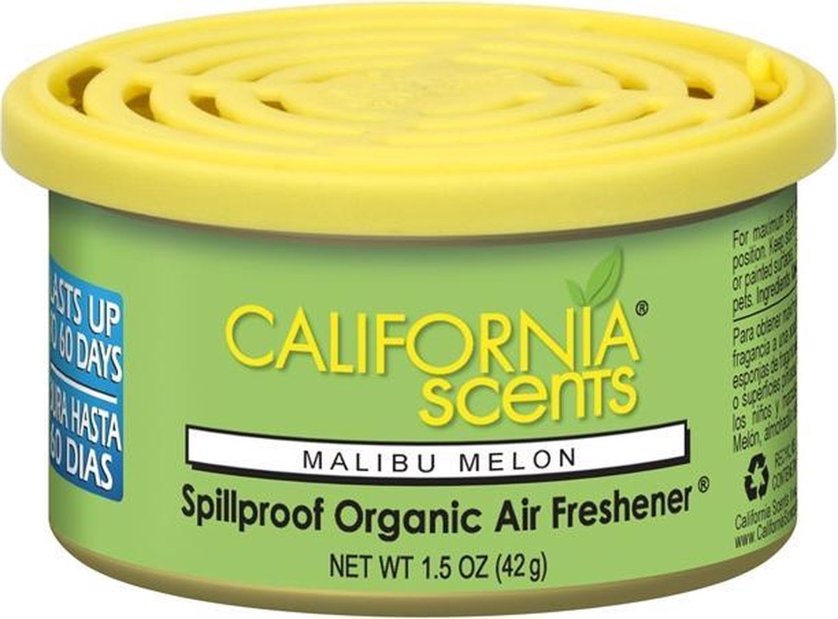 California Scents Luchtverfrisser Malibu Melon 42 Gram