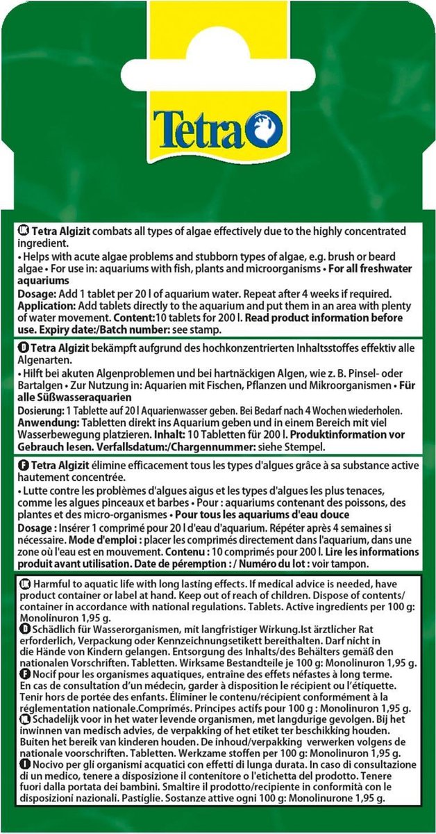Tetra Algizit 10 Tabletten