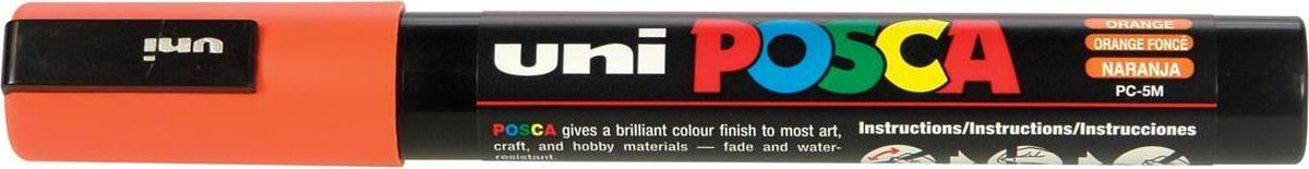 Posca Uni-ball Paint Marker Op Waterbasis Pc-5m Donker - Oranje