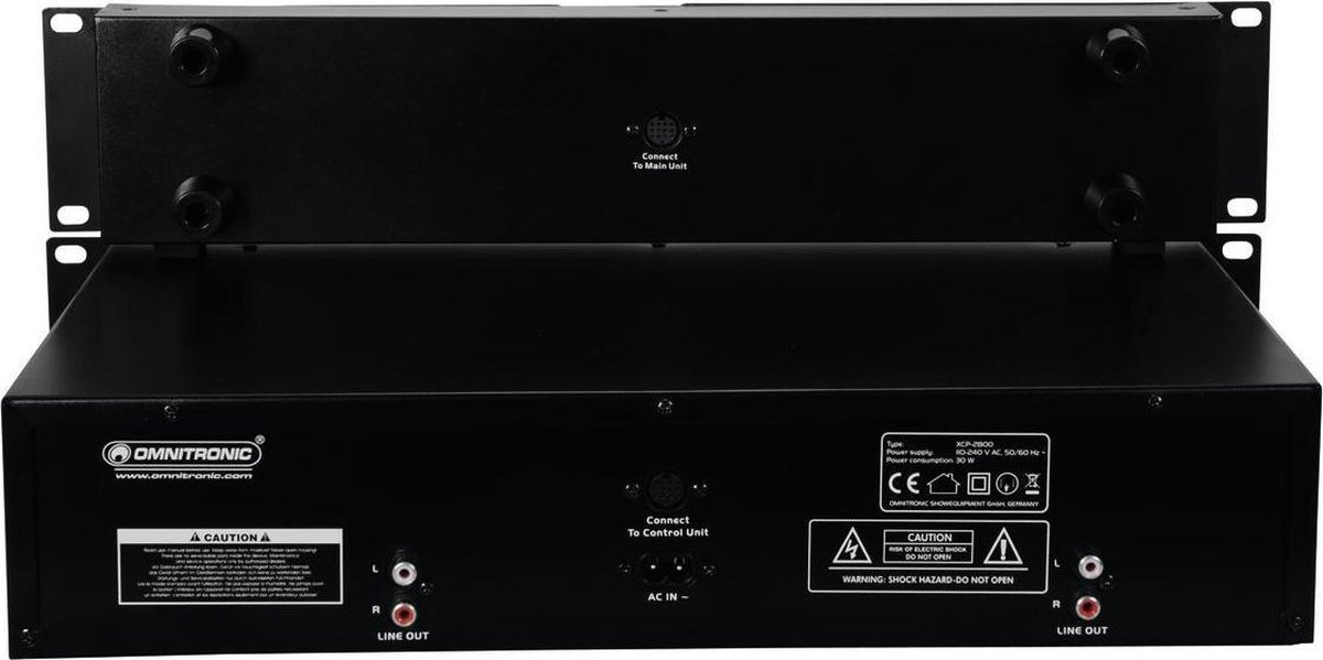 Omnitronic XCP-2800 dubbele CD speler