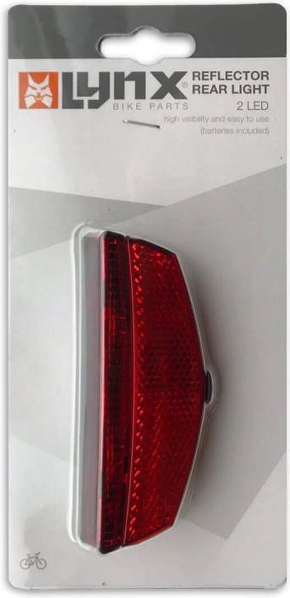 Lynx Achterlicht Luxe Led Batterijen 50-80 Mm - Rood