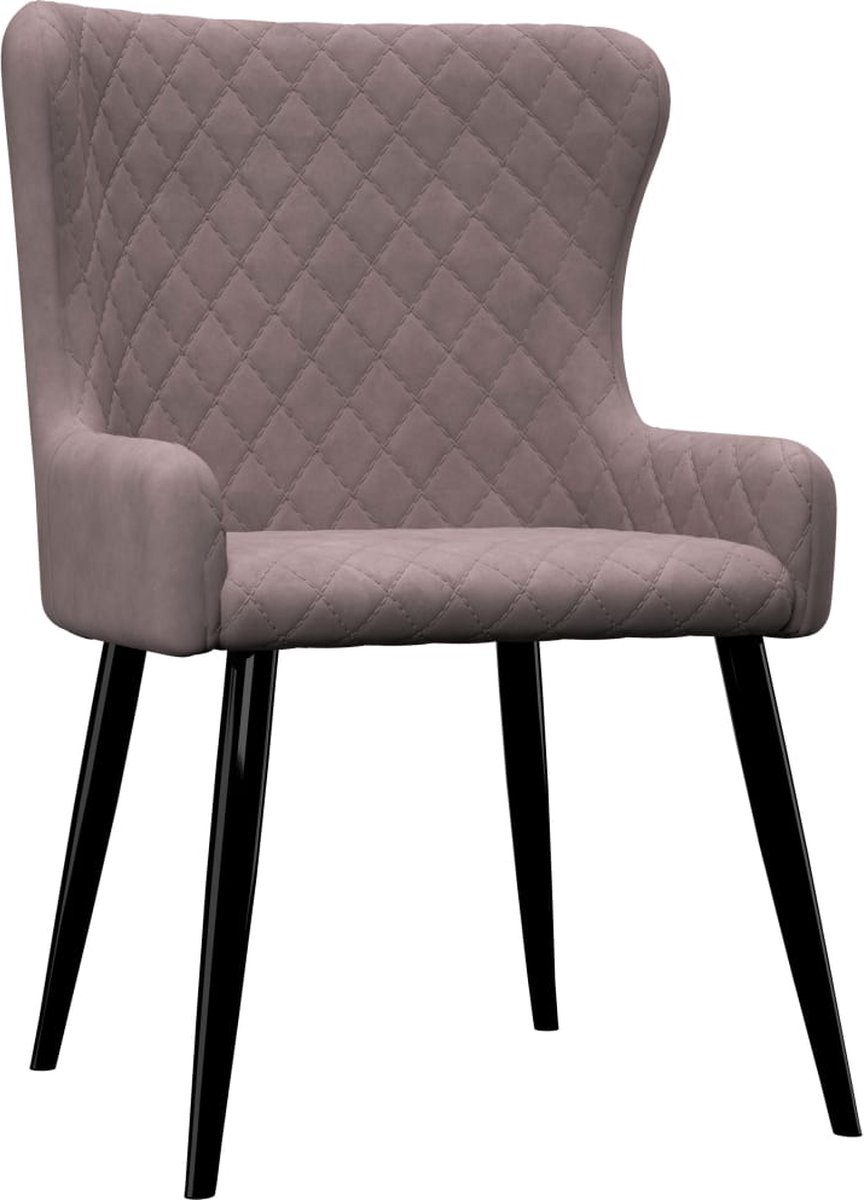 Vidaxl Eetkamerstoelen 2 St Fluweel - Roze