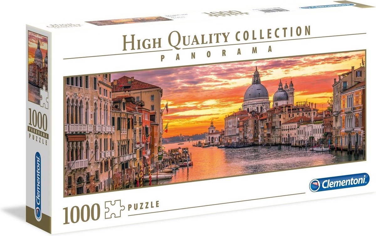 Clementoni Legpuzzel Hq - The Grand Canal - Venice 1000 Stukjes - Oranje