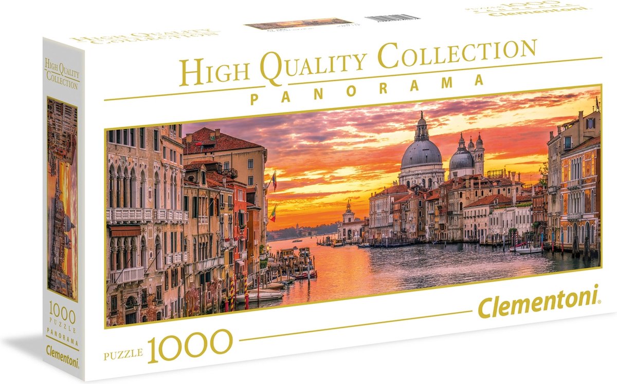 Clementoni Legpuzzel Hq - The Grand Canal - Venice 1000 Stukjes - Oranje