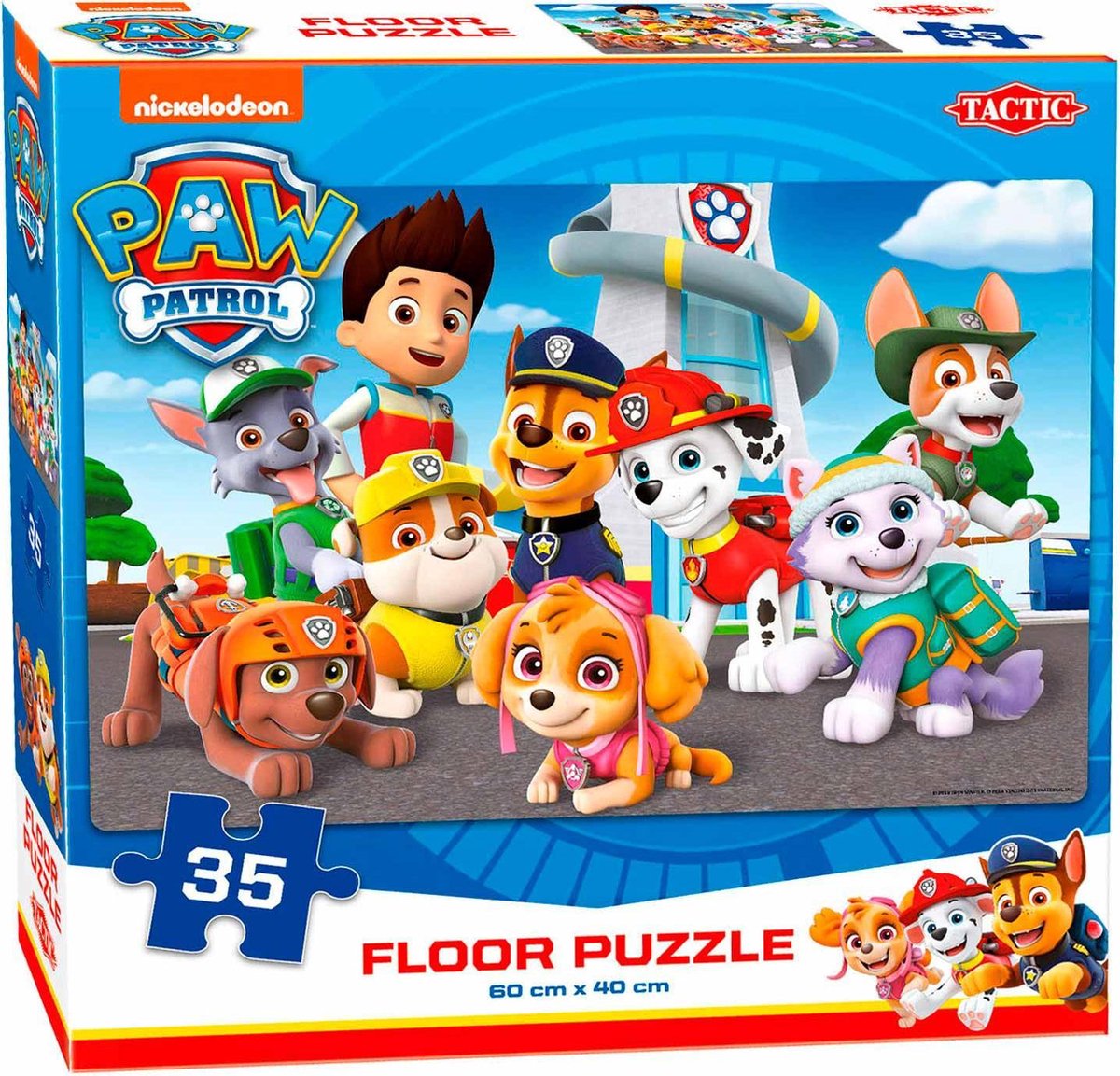 Selecta Tactic Vloerpuzzel Nickelodeon Paw Patrol 60 X 40 Cm 35-delig