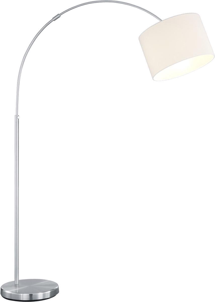 BES LED Led Vloerlamp - Trion Hotia - E27 Fitting - Verstelbaar - Rond - Mat - Aluminium - Wit