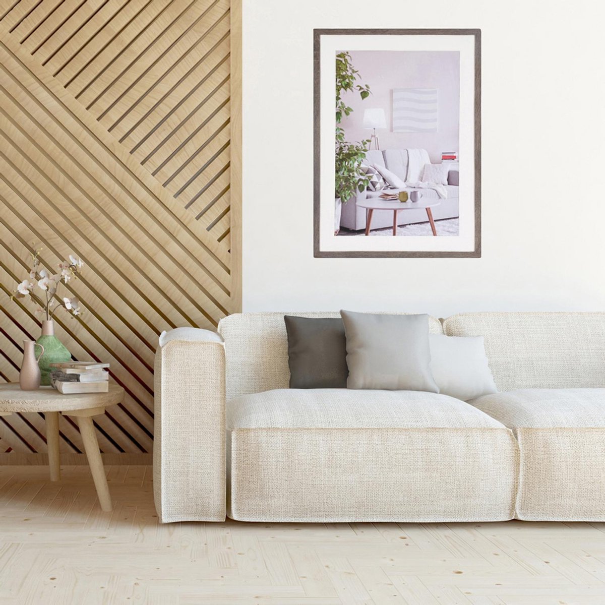 Henzo Modern - Fotolijst - 50x70 Cm - Fotoformaat 50x70 / 40x60 Cm - Donker - Grijs