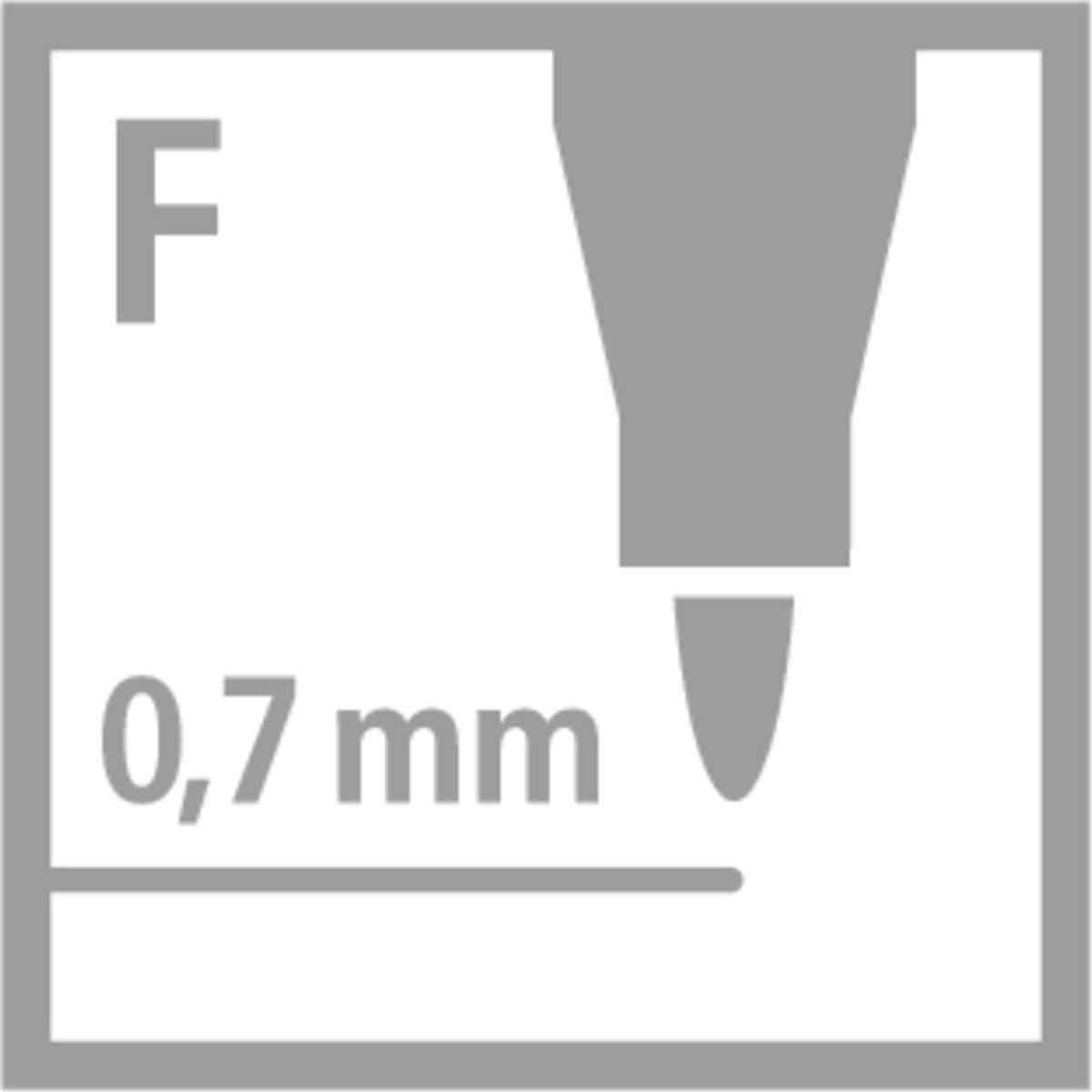 Stabilo Viltstift Trio A-z 12 Stiften