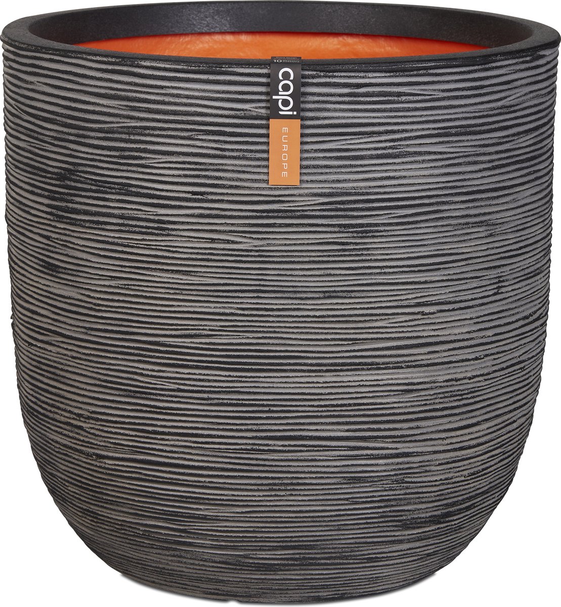 Capi Pot Bol Rib Nl 54x52 Antraciet - Zwart