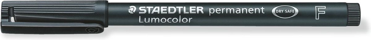 Staedtler Ohp-marker Lumocolor Permanent Set Van 4 Stuks In Kleur Zwart: 1 X Superfijn, 1 X Fijn, 1 X ... - Wit