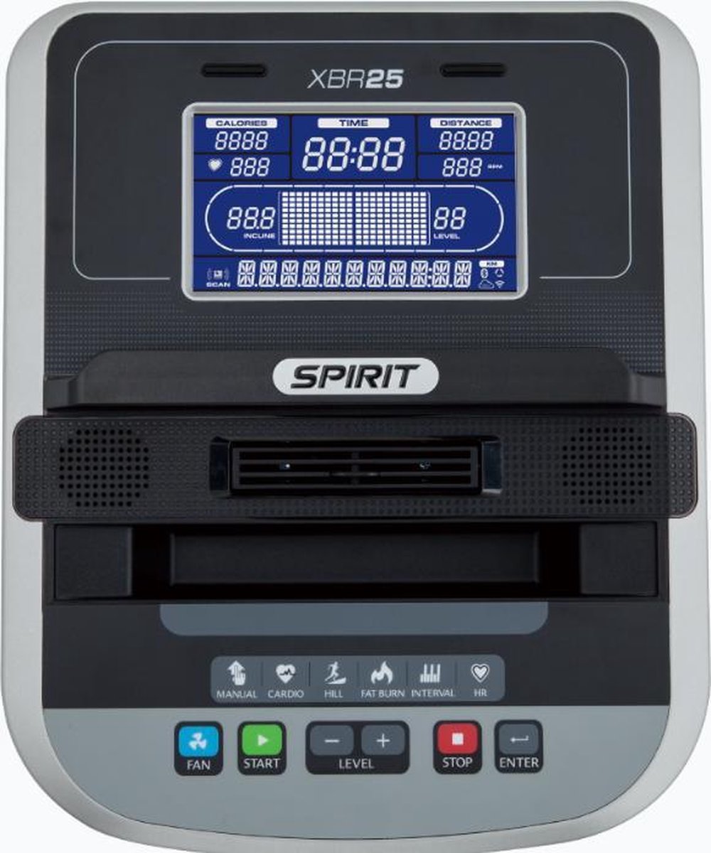 Spirit Fitness Home XBR25 Recumbent Bike - Ligfiets - Gratis trainingsschema