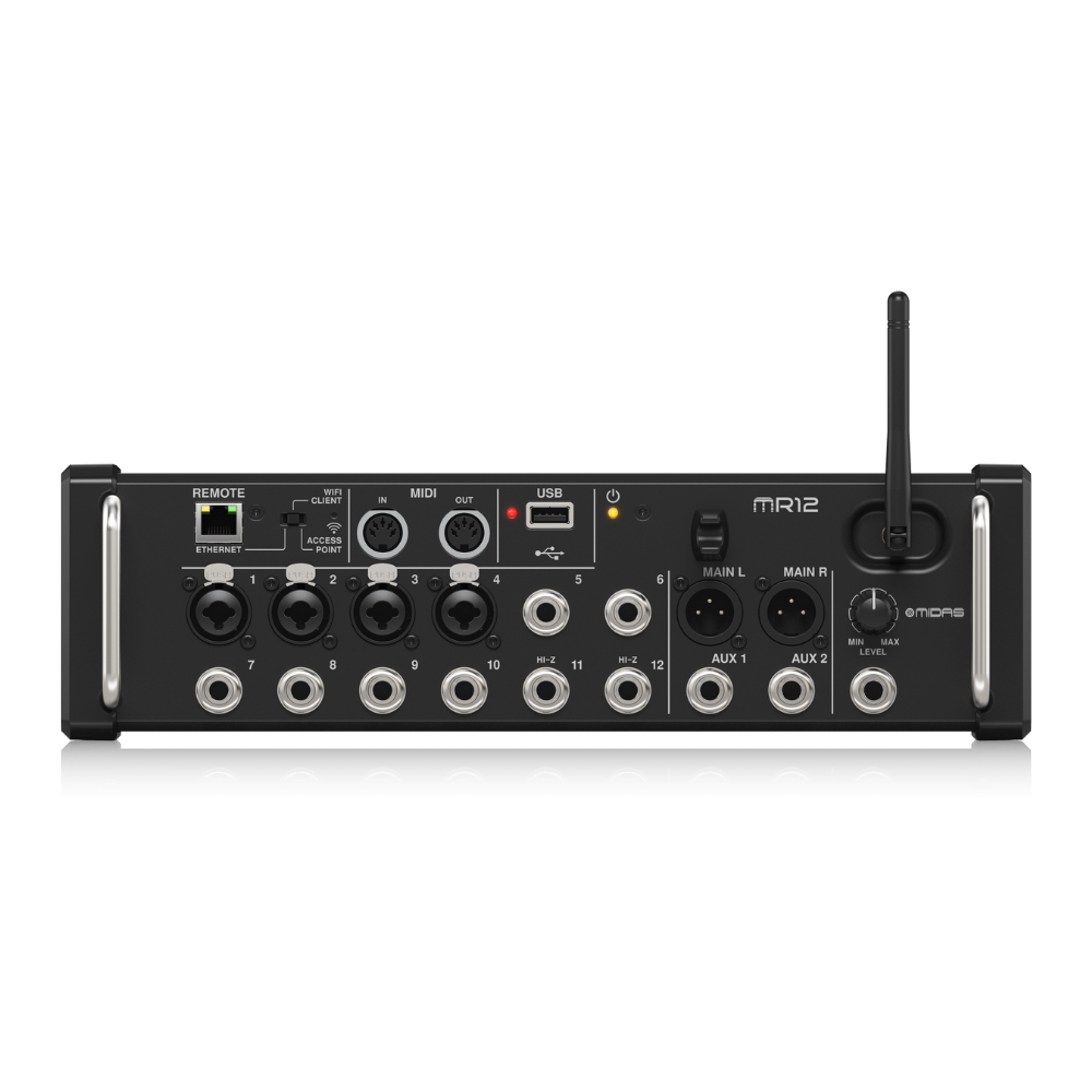 Midas MR12 12-input digitale mixer voor iPad/Android tablets