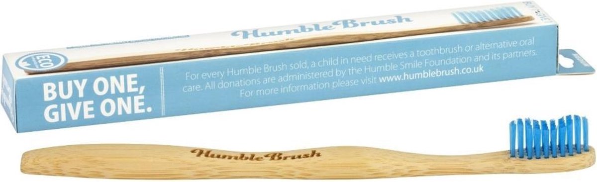Humble Co Bamboe tandenborstel Medium - Blauw