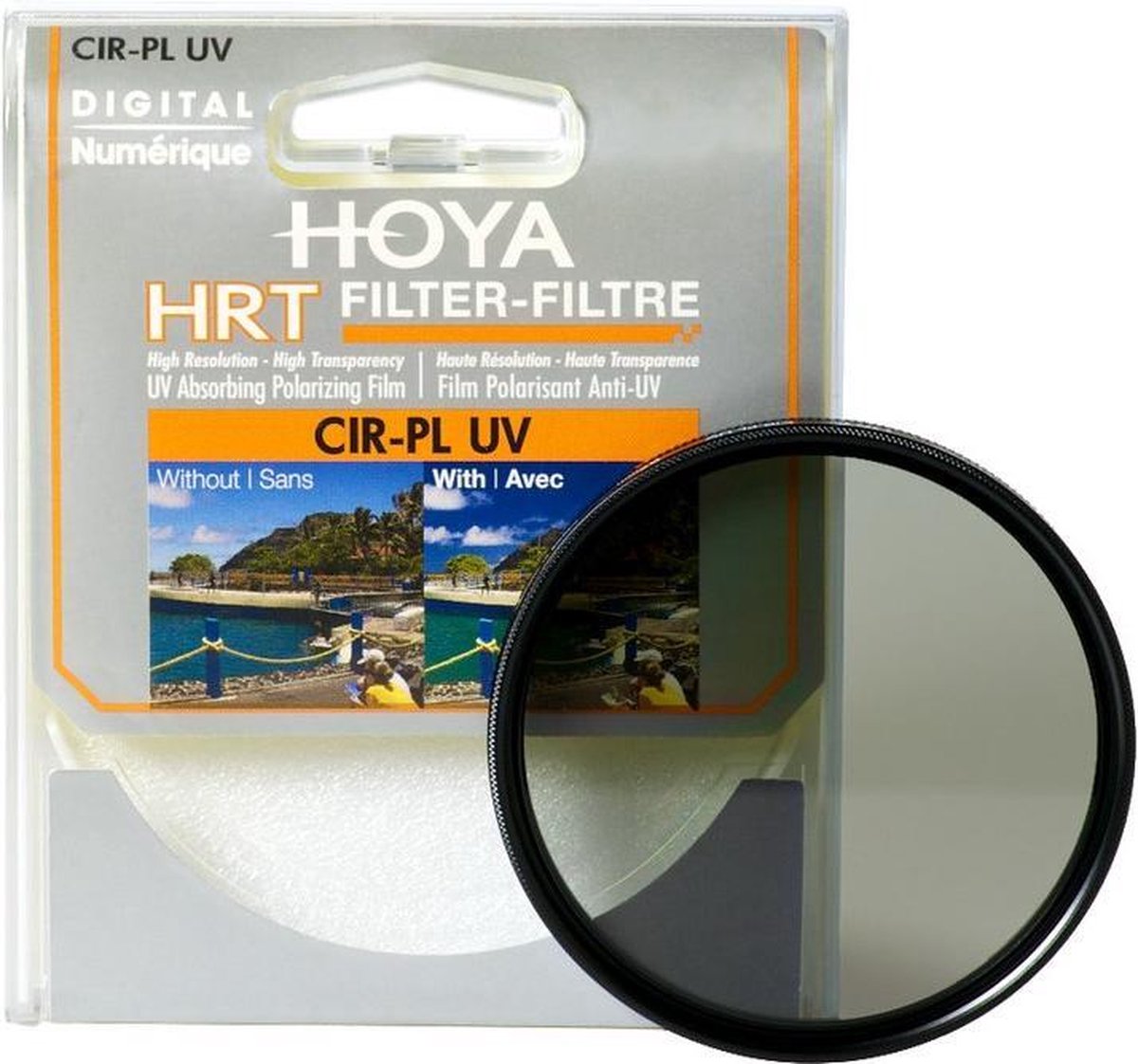 Hoya HRT Polarisatiefilter en UV-Coating 58mm