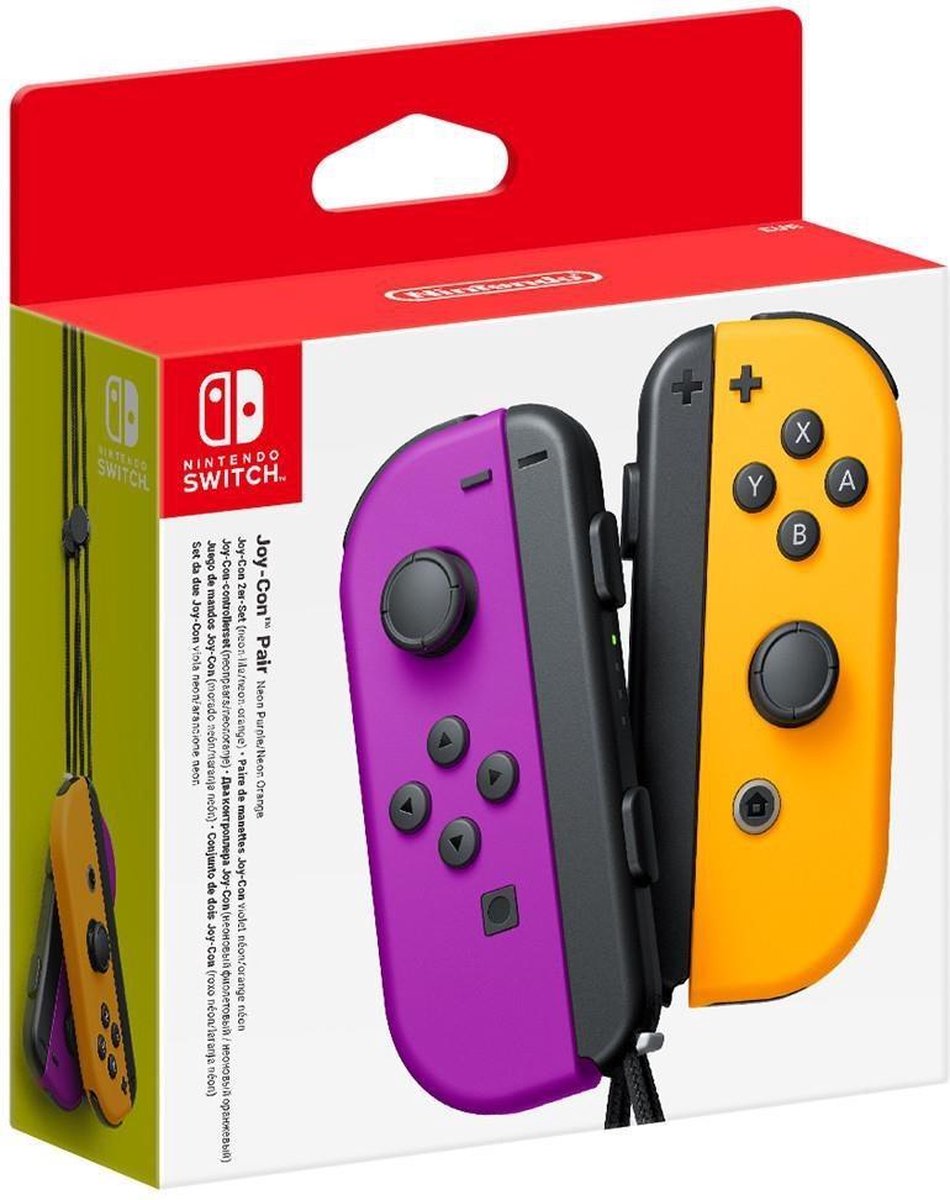 Nintendo Switch Joy-Con set Neon Paars/Neon - Oranje