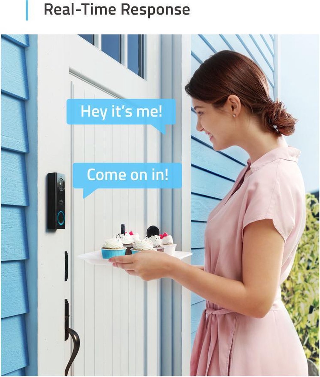 Eufy by Anker Video Doorbell Battery Set - Zwart