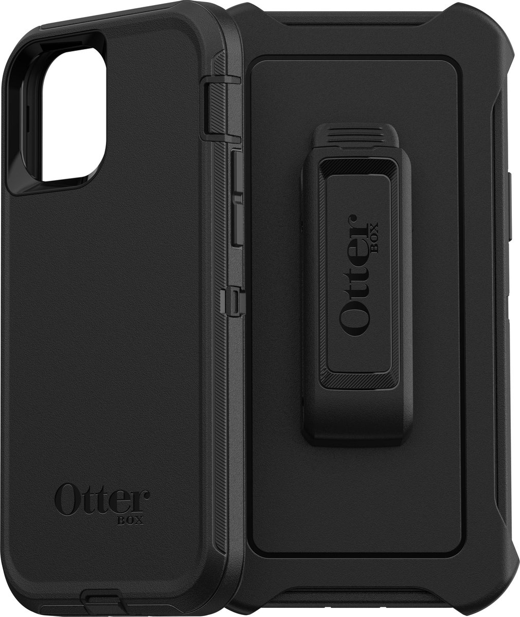 Otterbox Defender Apple iPhone 12 / 12 Pro Back Cover - Zwart