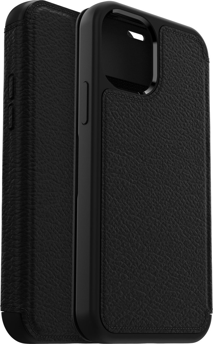 Otterbox Strada Apple iPhone 12 / 12 Pro Book Case Leer - Zwart