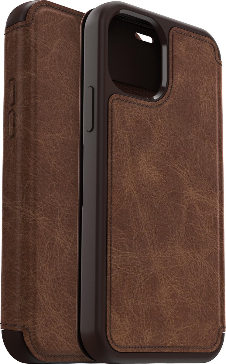 Otterbox Strada Apple iPhone 12 / 12 Pro Book Case Leer - Bruin