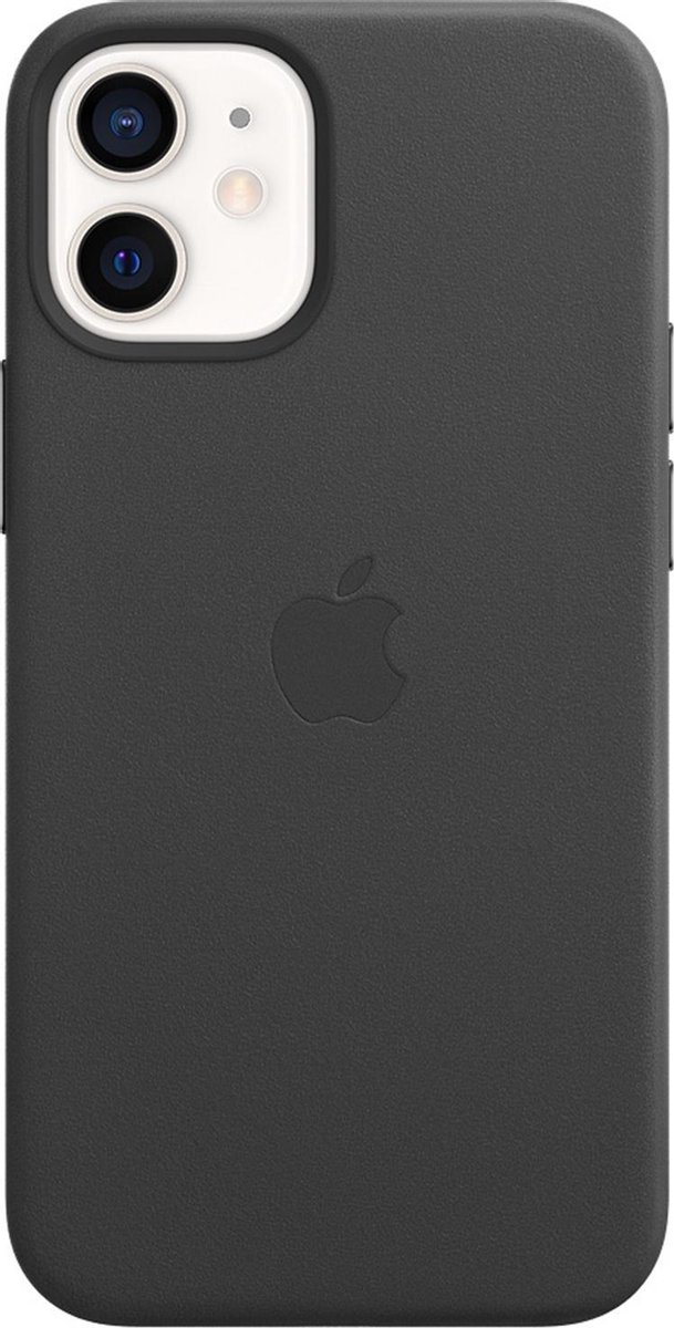 Apple iPhone 12 mini Back Cover met MagSafe Leer - Zwart