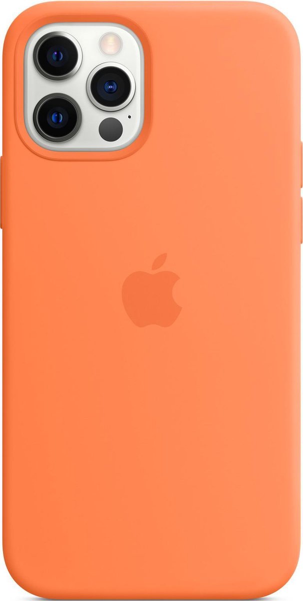 Apple iPhone 12 / 12 Pro Back Cover met MagSafe Kumquat - Geel