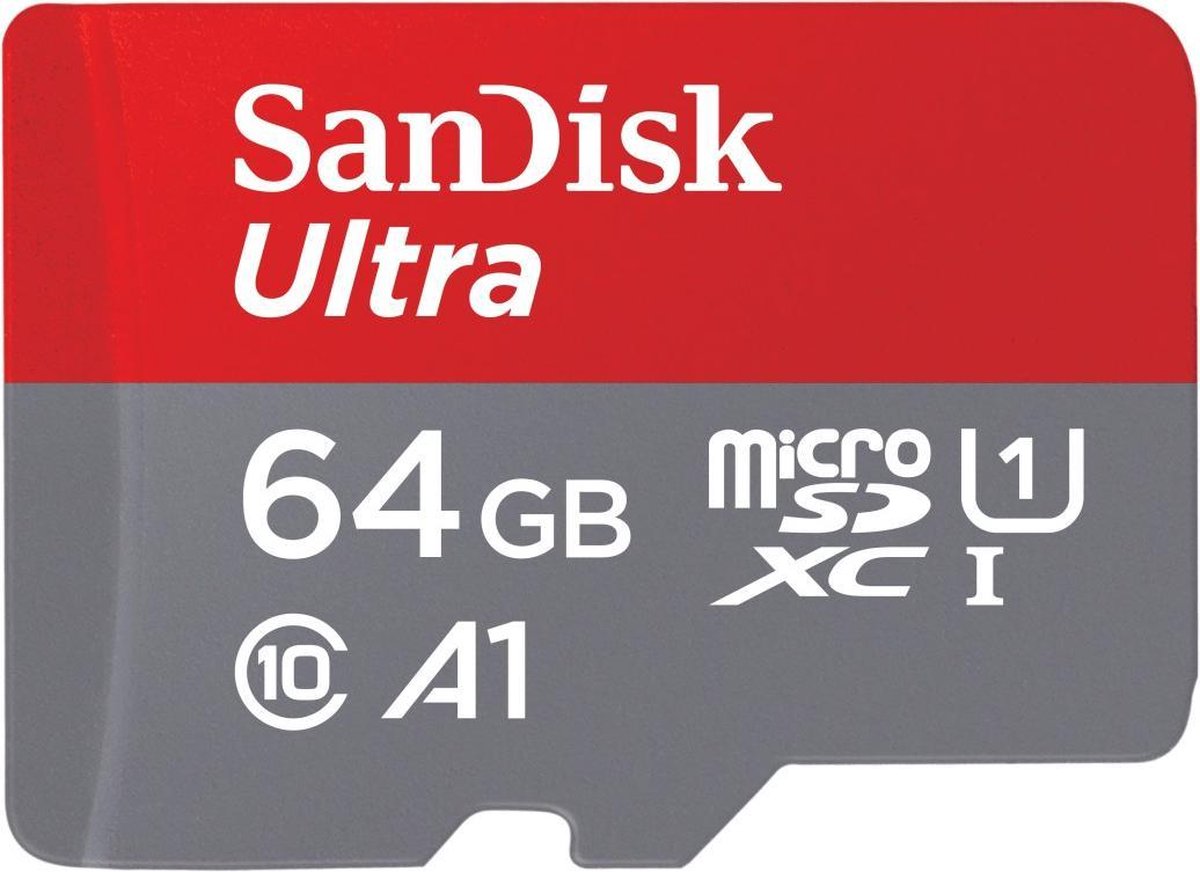 Sandisk MicroSDXC Ultra 64GB 120 MB/s CL10 A1 UHS-1 + SD Ada