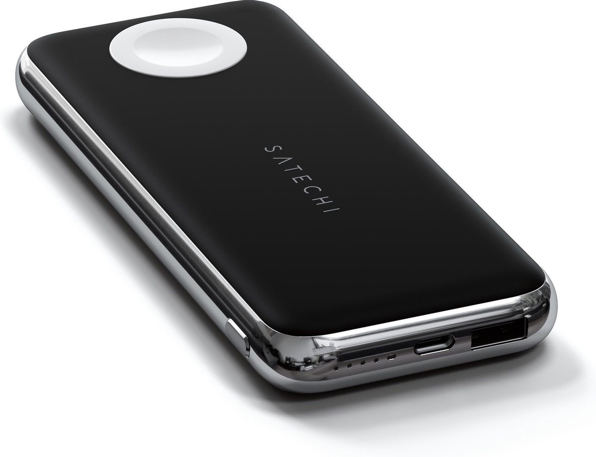 Satechi Quattro Draadloze Powerbank 18W Power Delivery met Apple Watch Lader