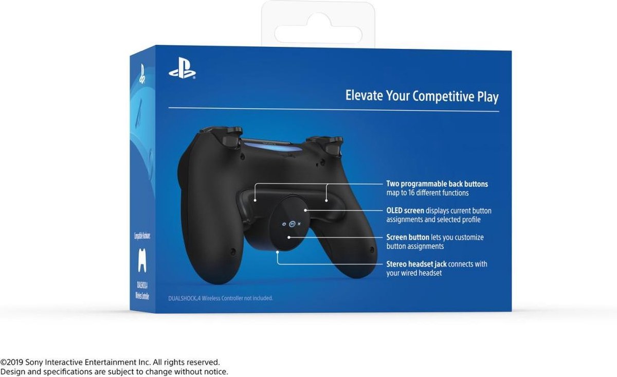 Sony DualShock 4 Programmeerbare Achtertoets Accessoire
