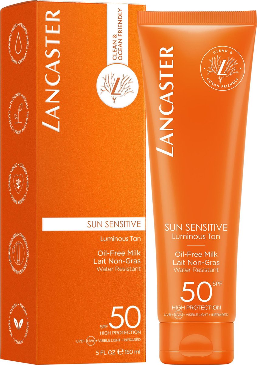 Lancaster Oil-Free Milk SPF50 Zonbescherming 150ml