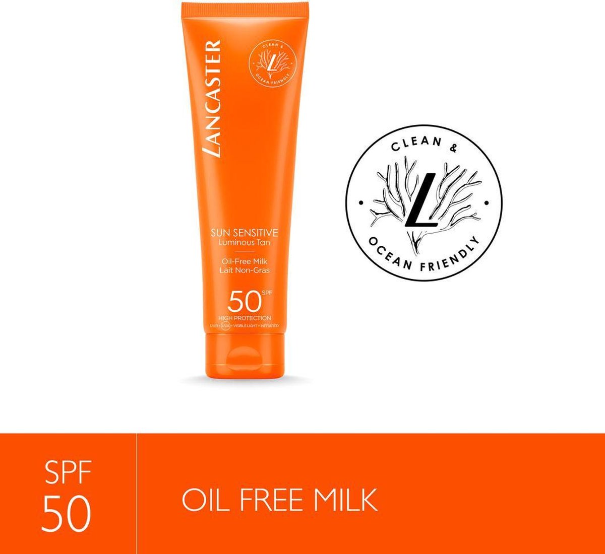 Lancaster Oil-Free Milk SPF50 Zonbescherming 150ml