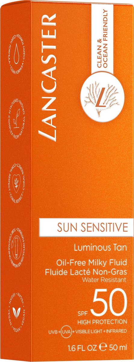Lancaster Oil-Free Milky Fluid SPF50 Zonbescherming 50ml