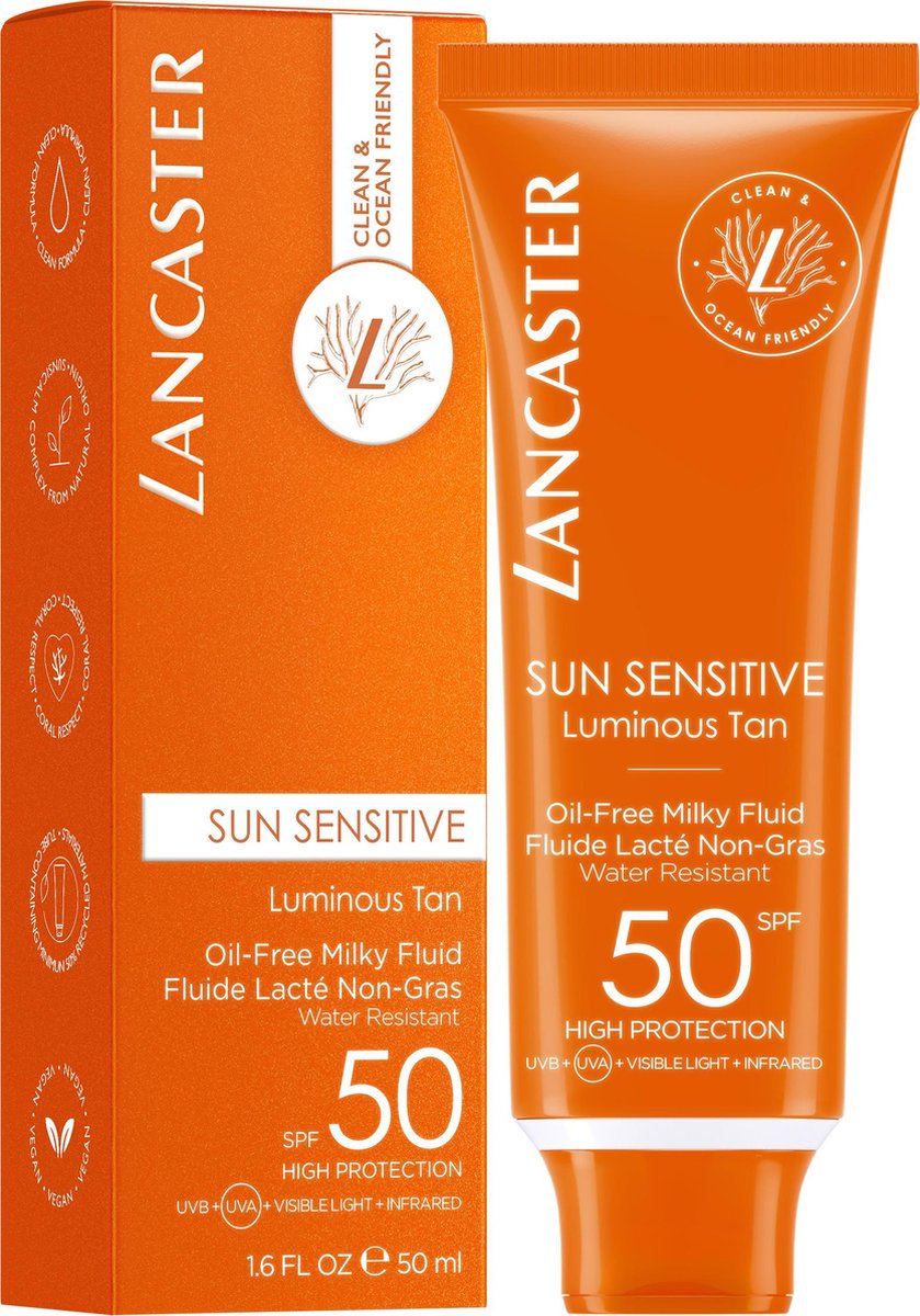 Lancaster Oil-Free Milky Fluid SPF50 Zonbescherming 50ml