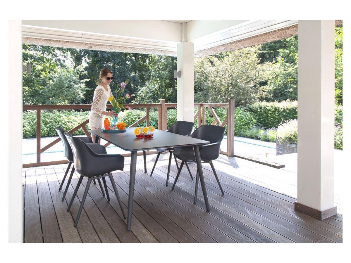 Hartman Sophie Studio HPL Tuintafel 170 x 100 cm - Grijs