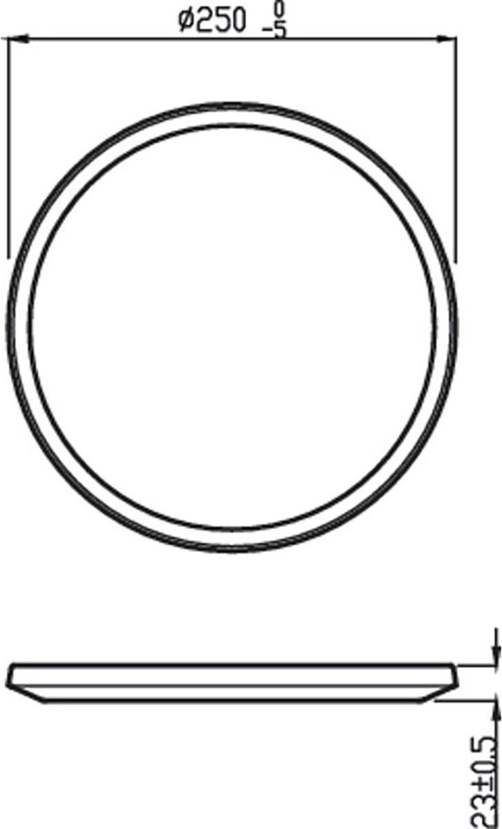 Philips Superslim Plafonnière - Zwart