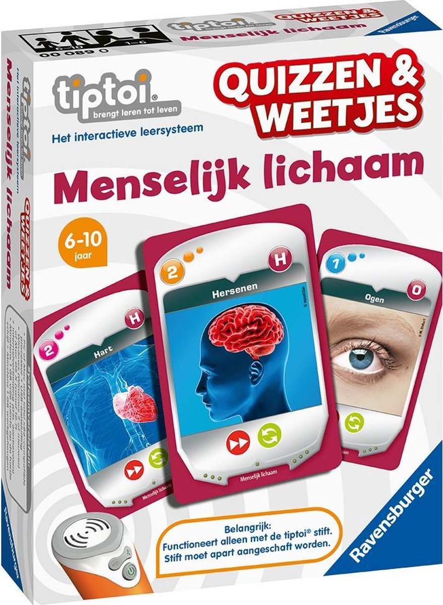 Ravensburger Tiptoi Quizzen & Weetjes - Menselijk Lichaam