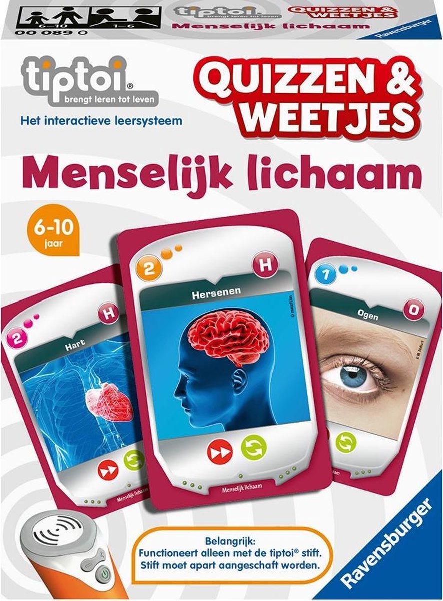 Ravensburger Tiptoi Quizzen & Weetjes - Menselijk Lichaam