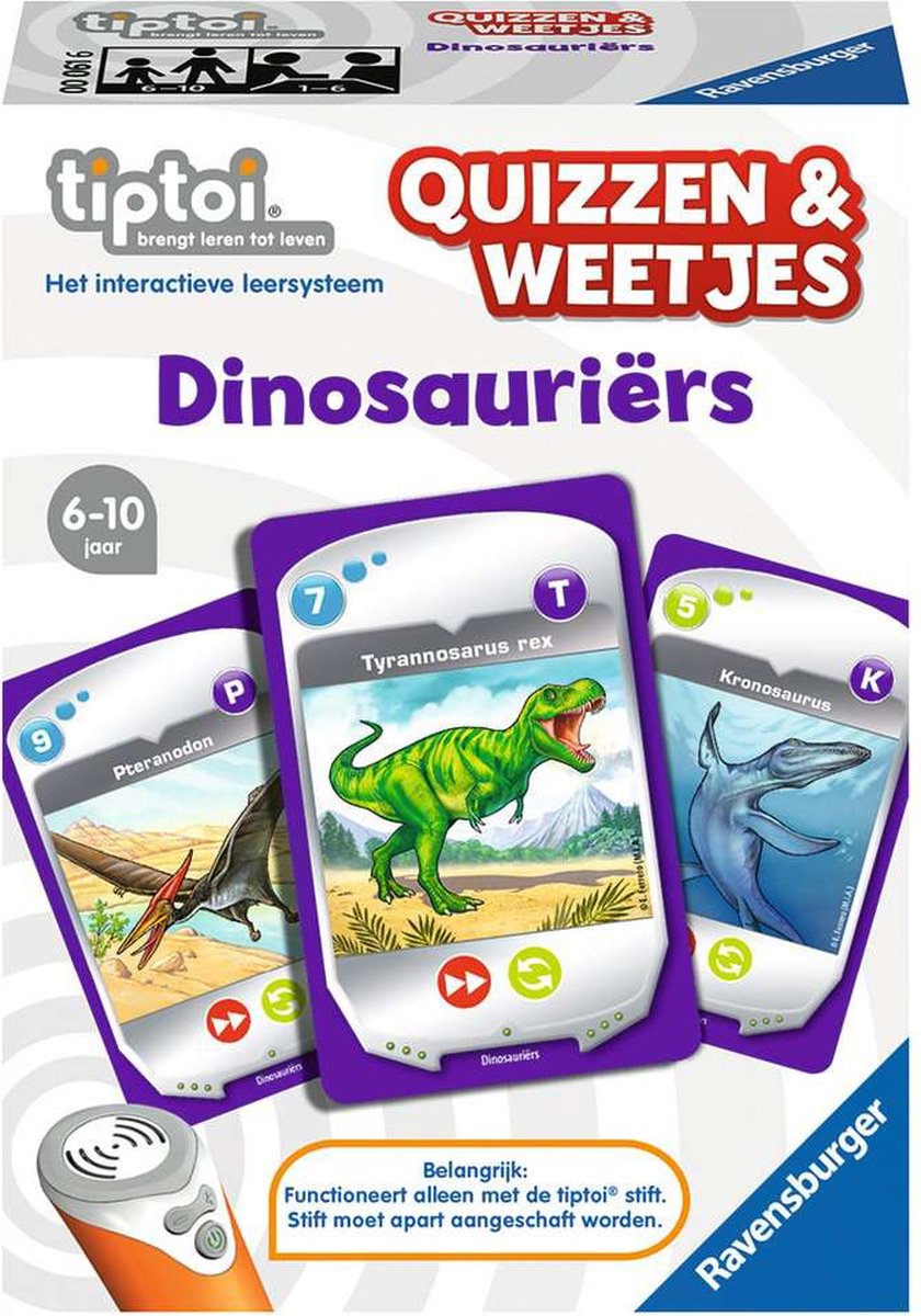 Ravensburger Tiptoi Quizzen & Weetjes - Dinosauriers