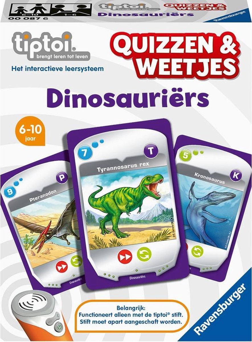 Ravensburger Tiptoi Quizzen & Weetjes - Dinosauriers