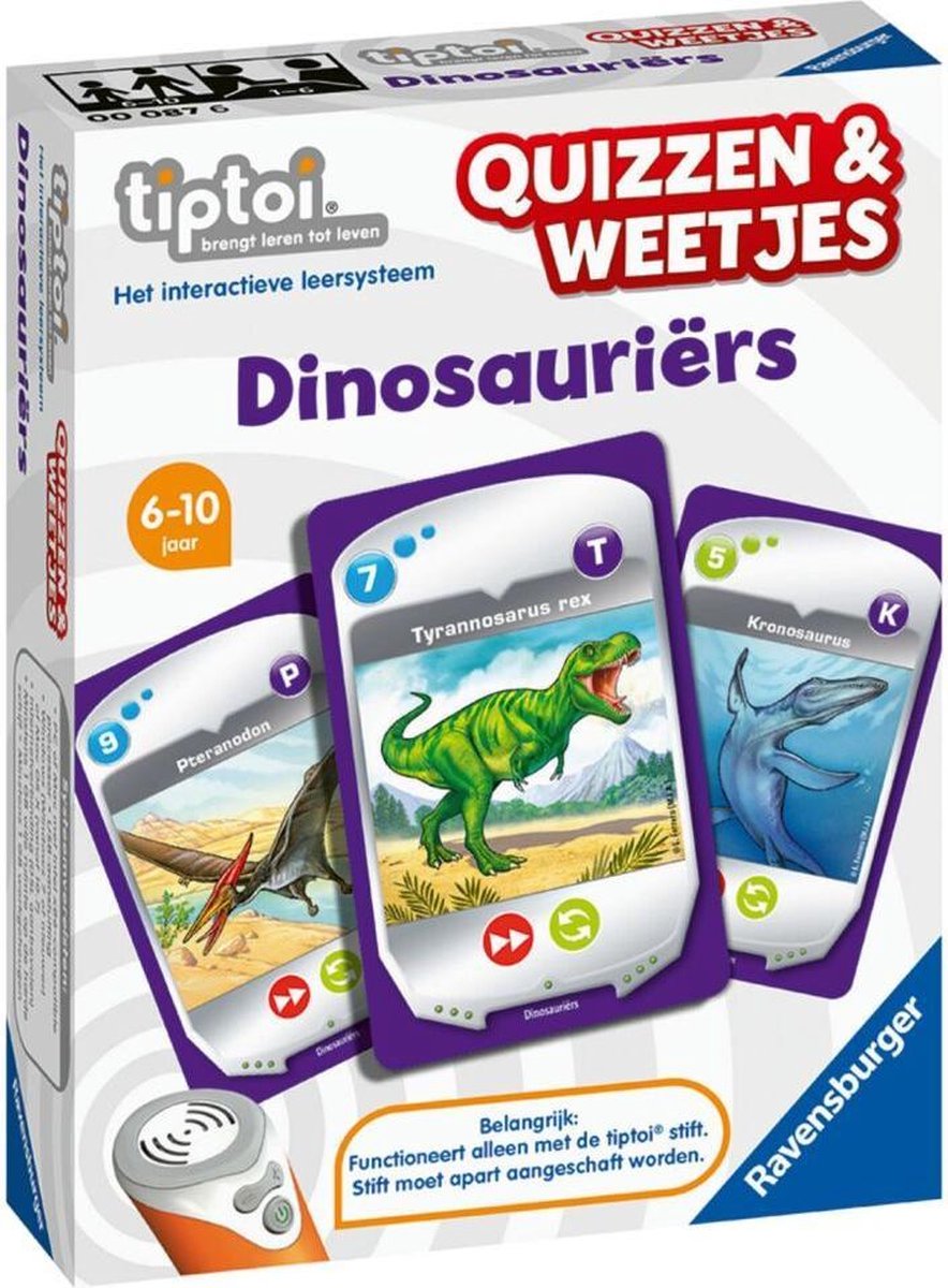 Ravensburger Tiptoi Quizzen & Weetjes - Dinosauriers