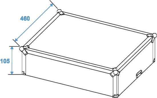 Omnitronic MCB-19 8U 19 inch topload flightcase