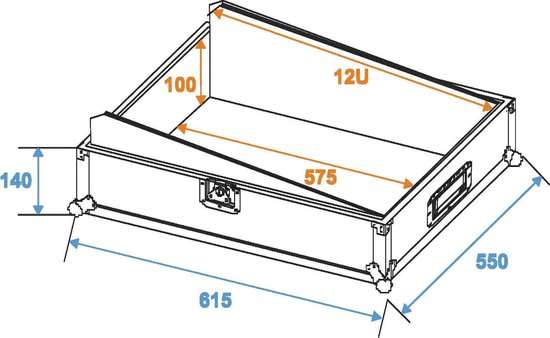 Omnitronic MCB-19 12U 19 inch topload flightcase