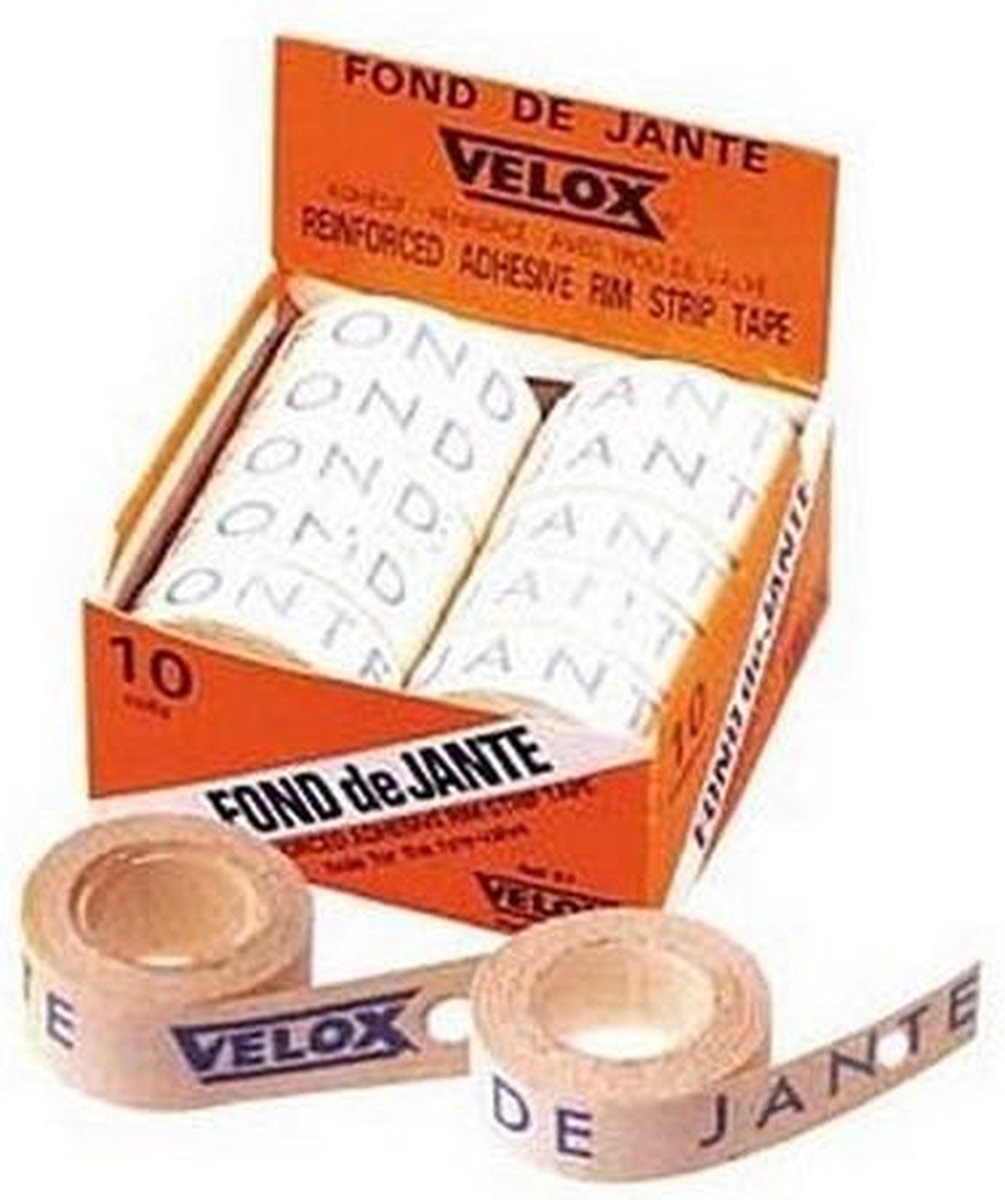 Velox velgtape 16 mm / 2 meter katoen per rol - Wit