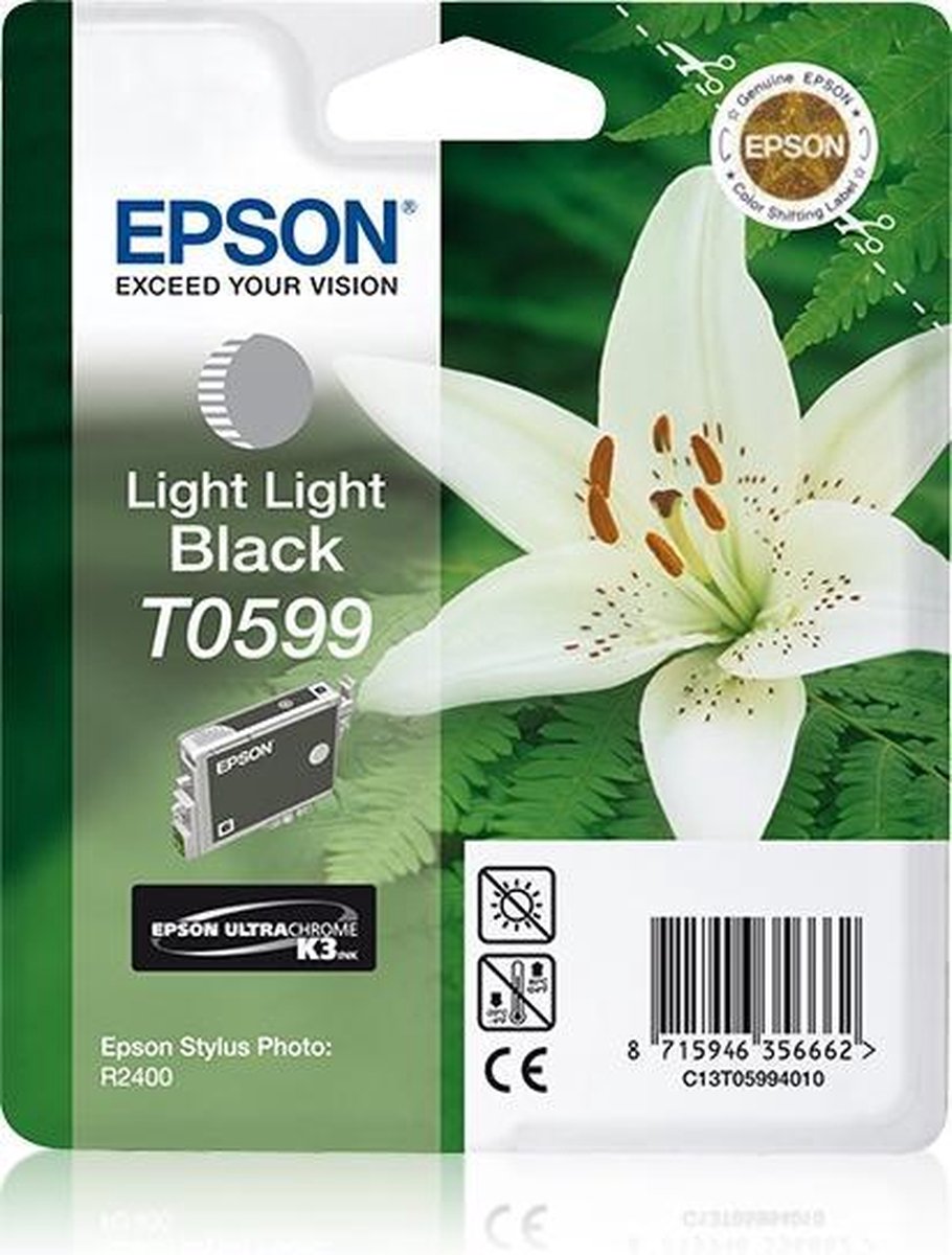 Epson T0599 - Inktcartridge / Licht - Zwart