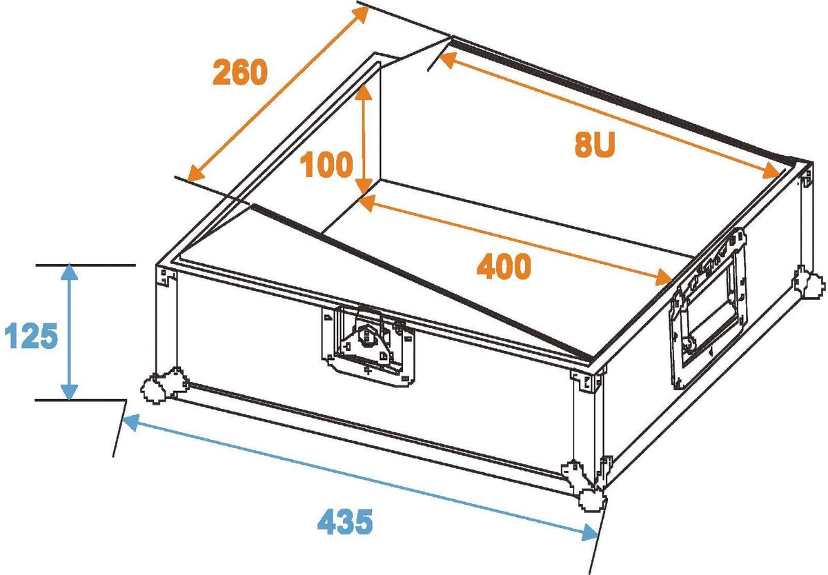Omnitronic MCR-10 10 inch mixer flightcase