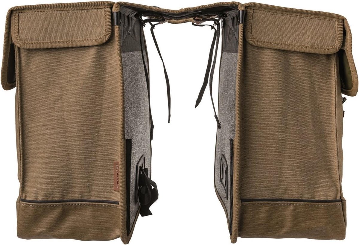 Fastrider Isas Double Bag Fietstas Zand - Bruin