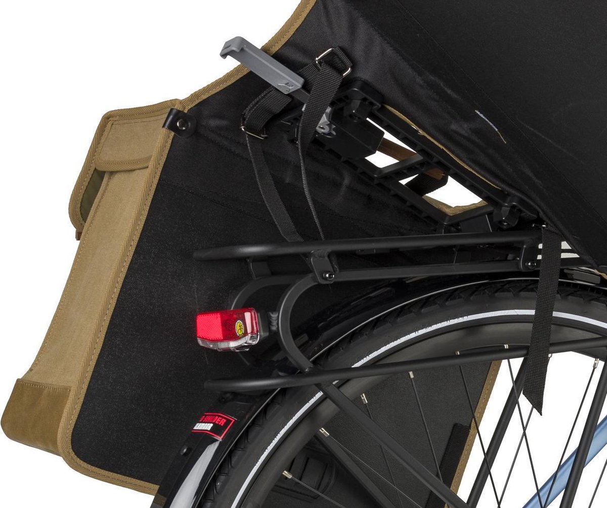 Fastrider Isas Double Bag Fietstas Zand - Bruin