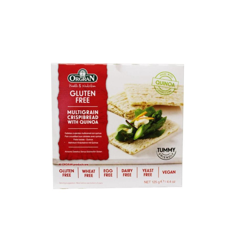 Orgran Crispybread quinoa 125 gram